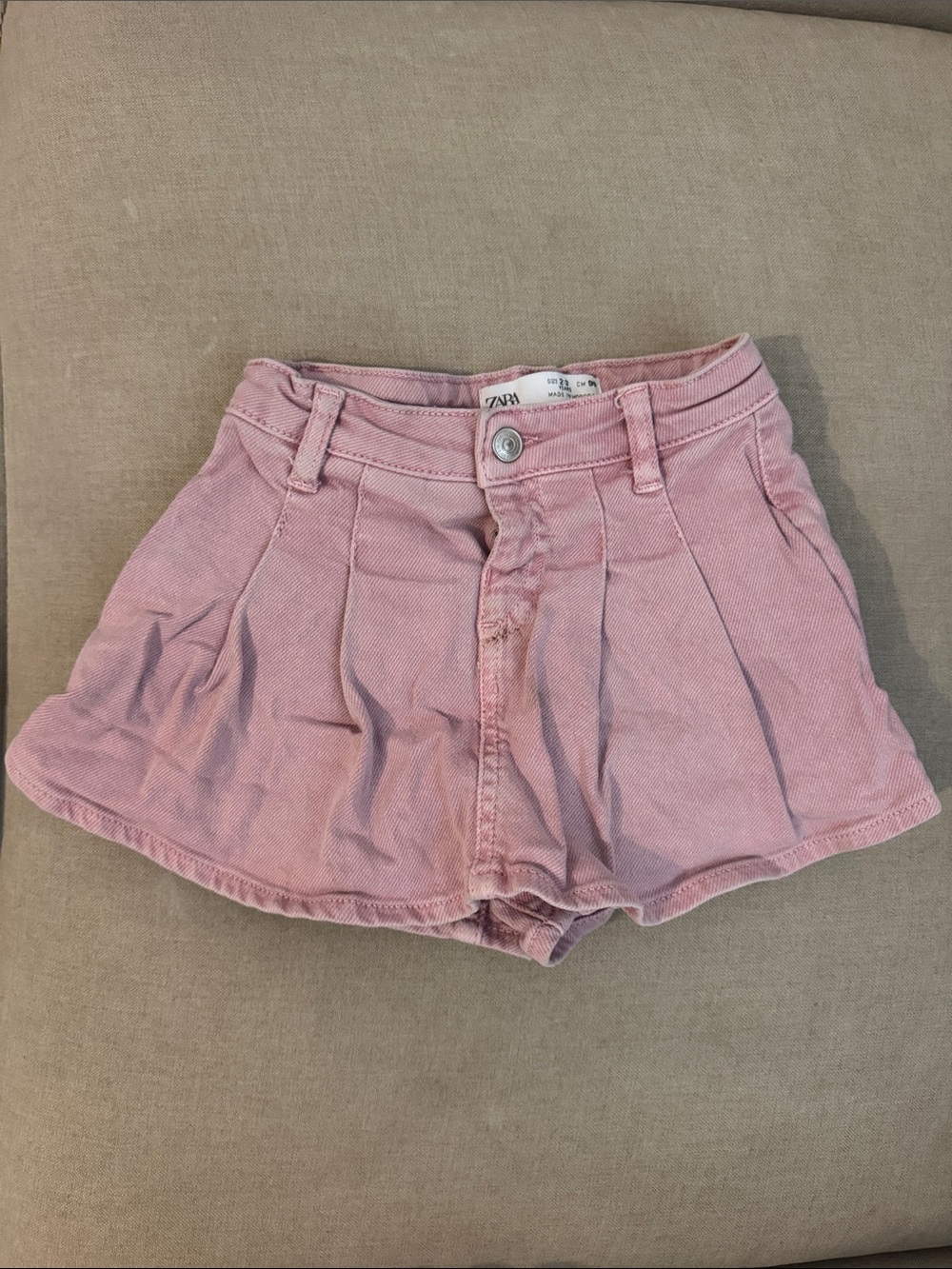 Zara Pink Pleated Kids Skort